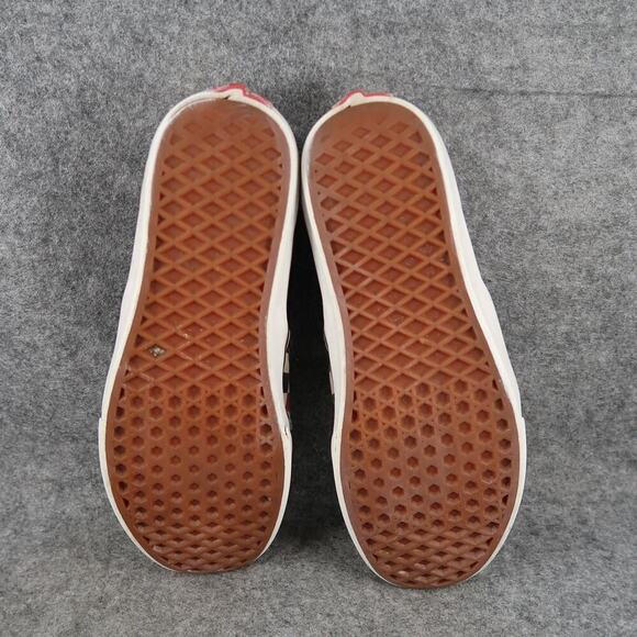 Vans Shoes Mens 8 Sneakers Slip On Checkerboard Red Black Skateboarding Canvas - Picture 10 of 12